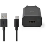 Nedis WCHAC242ABK Ladegerät für Mobilgeräte Universal Schwarz AC Drinnen