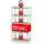 EasyMaxx Schwerlastregal Stahl 180x90x40 cm silber