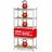 EasyMaxx Schwerlastregal Stahl 180x90x40 cm silber