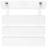 Wandhocker Klappbarer Duschsitz Klappbarer Badewannensitz rutschfest Weiß Badezimmerwandhocker Badehilfe FüR äLtere Menschen Mit Behinderung Und EingeschräNkter MobilitäT Weiß