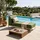 Oviala Chaiselongue Gartenmöbel khakigrün