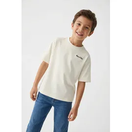Marc O'Polo Junior T-Shirt normale Passform, für Jungs, dezente Stickerei weiß 152