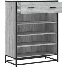 vidaXL Schuhschrank 75 x 97,5 x 38 cm grau / grau