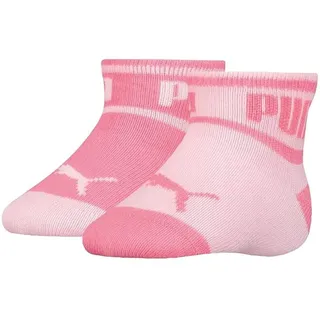 PUMA Unisex-Baby Wording (2 Pack) Socks, pink, 15-18 (2er Pack) - 15-18