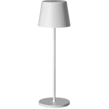 tint Tischleuchte Dalia Aluminium 11 cm x 11 cm x 36,8 cm Akku IP65 weiß