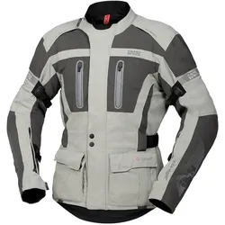 IXS Pacora-ST, Textiljacke wasserdicht - Hellgrau/Dunkelgrau - S