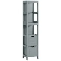 SoBuy Hochschrank für Bad Badregal mit Fußpolster Bht ca.: 30x144x30cm