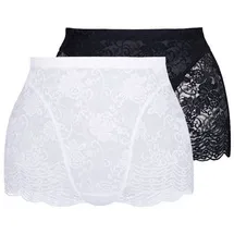 SASSA Functional Lace Panty 2 St. Schwarz/Weiß 70