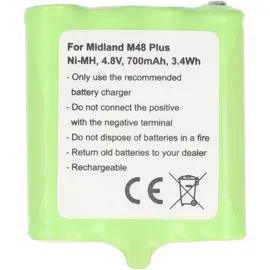 AccuCell Akku passend für Midland G6, G8, M24, M48, M48 Plus, M99, M99 Plus, BATT6R, PB-G8