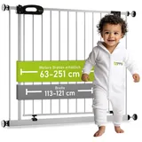 Bomi Treppenschutzgitter Merle 63-251 cm Weiß
