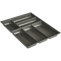 Nobilia Besteckeinsatz 45x4,9x50 cm Kunststoff grau