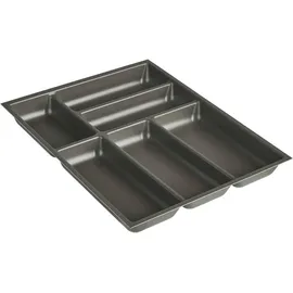 Nobilia Besteckeinsatz 45x4,9x50 cm Kunststoff grau