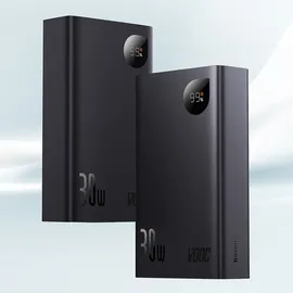 Baseus Adaman2 Power Bank 30W 2 (20000 mAh, 30 W, 76 Wh), Powerbank Schwarz
