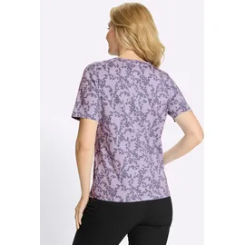 Sieh an! Kurzarm-Shirt in flieder-feige-bedruckt | Gr.: 42