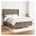 vidaXL Boxspringbett mit Matratze Taupe 140x200 cm Stoff