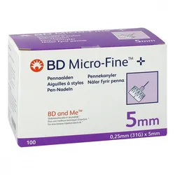 Bd Micro-fine+ 5 Nadeln 0,25x5 mm