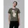 wat? APPAREL T-Shirt Flamingo mit Blumen in Khaki | Gr.: 44