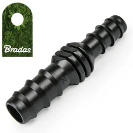 Bradas Steckverbinder 2,5 cm Schlauchverbinder schwarz