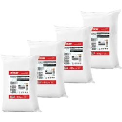 Intercabo Waschpulver mit Aktivsauerstoff und Enzymen für Waschmaschinen 40kg| Für weiße und bunte Wäsche | XXL Profi Waschmittel | 4 x 10 Kg