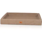 Knuffelwuff Hundebett Austin Orthopädisch Kunstleder XXL 120 x 100cm Camel