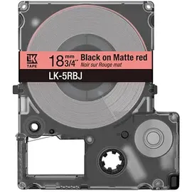 Epson LK-5RBJ schwarz auf matt rot 18mm x 9m