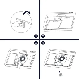 Ciarra Aktivkohlefilter Zubehör für VM6903DS VM6903DB, Original 1 Stk.