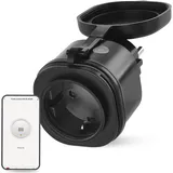 EMOS Smart-Home-Steckdose IP44 Schwarz