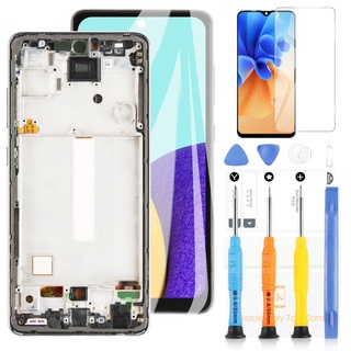 LADYSON OLED LCD Bildschirm für Samsung Galaxy A52 4G A525 SM-A525F LCD Display Touchscreen Digitizer Montage Kit Ersatz mit Werkzeug (Schwarz, nicht für A52S & A52 5G)