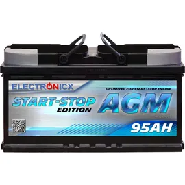 Electronicx AGM Autobatterie 95Ah 12V