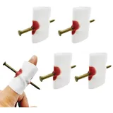 Reccisokz Rec Daumen & Tuch,4 Stück,Scherzartikel,Prank Artikel,Zum Piercing Zauberdaumen Trick,Fingerkuppe,Zaubertrick Magie Trick Illusion Close-Up