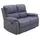 Femo Sessel FM-3231 Mikrofaser 139 x 101 x 94 cm Graublau mit Relaxfunktion