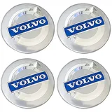 LyTTuu 4 Stück Auto Radnabenkappen für Volvo 56mm 60mm 64mm S90 V90 XC90 V70 C70 C30,Felgenkappen Nabendeckel Nabenabdeckung Wasserdicht Staubdicht Reifen Felgen Zubehör,64MM