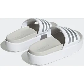 adidas Platform adilette Cloud White / Zero Metalic / Grey One 43    