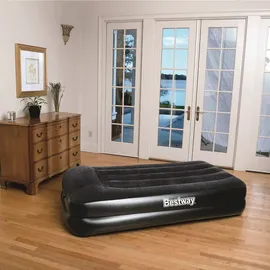 BESTWAY Velours-Single-Gästebett 97 x 191 cm - Schwarz