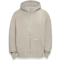 Dropsize Bazix Republiq Super Heavy Rib Zip Hoodie in