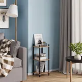 Vicco Eckregal Bivio, Goldkraft Eiche/Anthrazit, 30 x 72 cm 3 Ablageflächen, zur Aufbewahrung in Ecken und einfachen Wandmontage