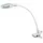 lumeno 6803WS Lupenleuchte LED Klemmleuchte mit 30 SMD-LEDs, 6 Watt, 550 Lumen Ideal für Kosmetiksalons, Arztpraxen, Hobbybastler, Leuchtlupe, Lesehilfe, Vergrößerungslampe, Weiß 3 Dioptrien