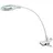 lumeno 6803WS Lupenleuchte LED Klemmleuchte mit 30 SMD-LEDs, 6 Watt, 550 Lumen Ideal für Kosmetiksalons, Arztpraxen, Hobbybastler, Leuchtlupe, Lesehilfe, Vergrößerungslampe, Weiß 3 Dioptrien