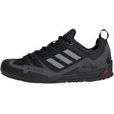 adidas Terrex Swift Solo 2.0 Hiking Shoes Sneaker, Core Black Grey Three Grey Six, 46