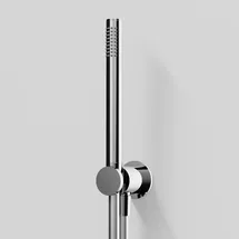 Steinberg Serie 340 Handbrausegarnitur, inklusive integrierter Brauseanschlussbogen, Brauseschlauch, Halter, 3401670 mit Metall-Stabhandbrause, 1500mm, chrom