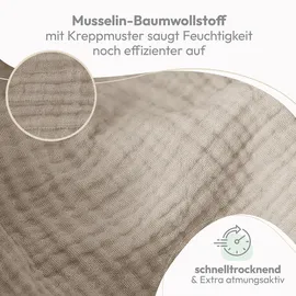 Laleni Spucktücher, Braun, Textil, Quadratisch, 70x70 cm, Pflegen, Babypflege