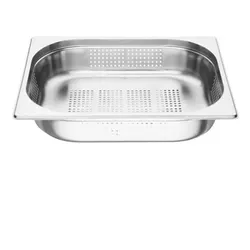 Perforierter Gastronormbehälter aus Edelstahl GN1/2 P150mm - 9Liter - Equipementpro