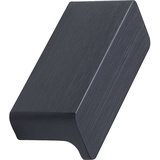 Furnipart Griffleiste Elan LA32mm - Möbelgriff zum Anschrauben - Schrankgriff Breite 50mm, Aluminium schwarz matt
