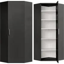 Procontour Mehrzweckschrank Eckschrank Clara 64 x 167 x 64 cm Grau