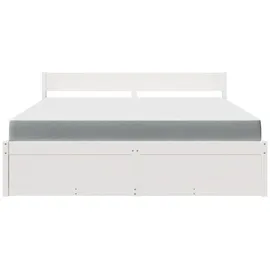 vidaXL Bett 180 x 200 cm Weiß