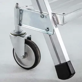 ZARGES Podesttreppe fahrbar einseitig 5 Stufen