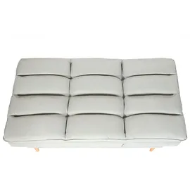 Mendler Schlafsofa HWC-M79, Gästebett Schlafcouch Couch Sofa, Schlaffunktion Liegefläche 180x110cm ~ Stoff/Textil mint-grau