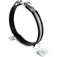 Schellendirekt Gelenkbolzenschelle mit Gummieinlage, Konsole K1, Spannbereich:245-258 mm