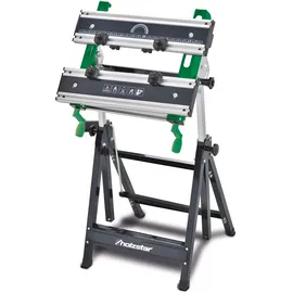 Holzstar Arbeitstisch Aluminium 100 cm Silber