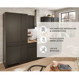 BASIC by Balculina Küchenzeile Jazz 310 cm schwarz